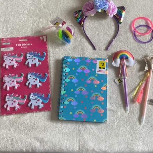 NWT Girls Bundle Notebook Pens Hair Accessories Etc. - Picture 3 of 11